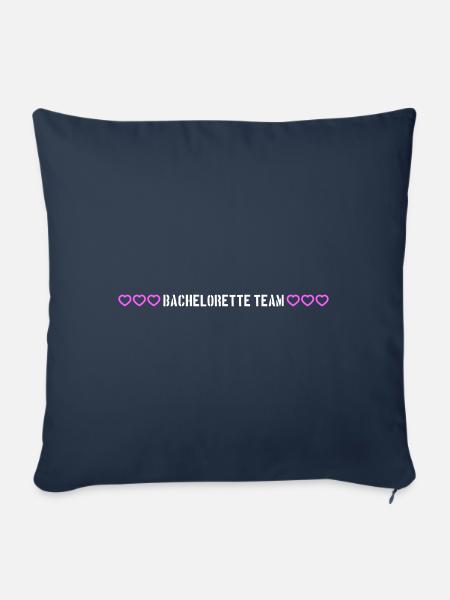 bachelorette team herzchen - Sofakissenbezug 45 x 45 cm - Navy