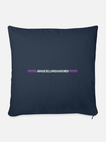 Junggesellinnenabschied herzchen - Sofakissenbezug 45 x 45 cm - Navy