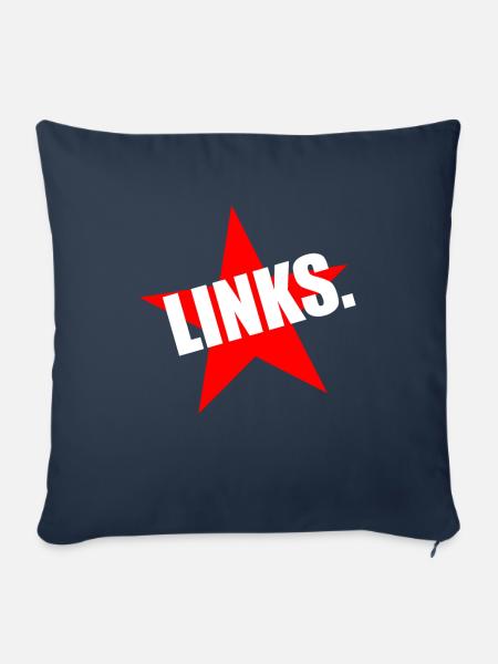 Links - Sofakissenbezug 45 x 45 cm - Navy