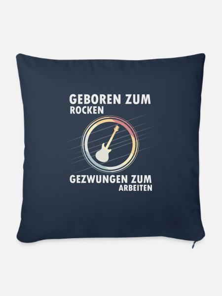 Rockmusik - Sofakissenbezug 45 x 45 cm - Navy