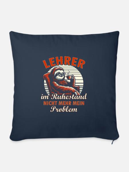 Lehrer Ruhestand - Sofakissenbezug 45 x 45 cm - Navy