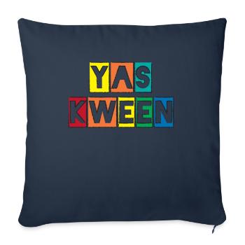 Yas Kween - Sofa pillowcase 17,3'' x 17,3'' (45 x 45 cm) - navy - Front