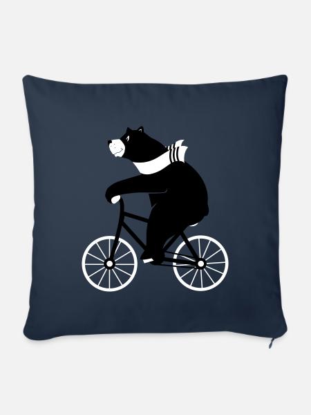 spread_baerbike - Sofakissenbezug 45 x 45 cm - Navy