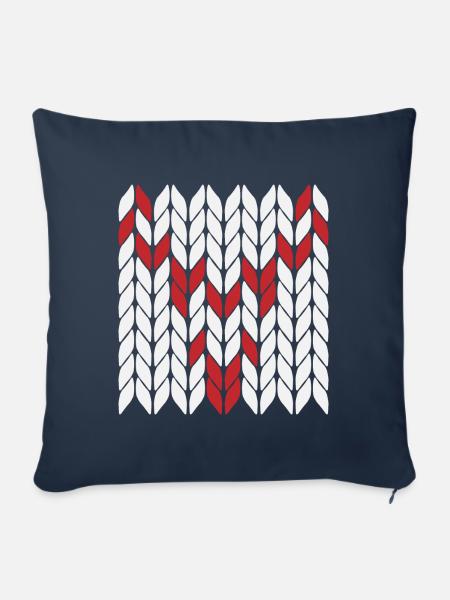 Hirsch - Sofakissenbezug 45 x 45 cm - Navy