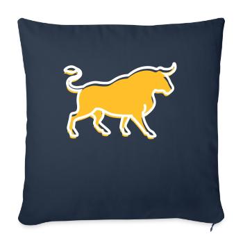 Ein wilder Stier - Sofakissenbezug 45 x 45 cm - Navy - Vorne