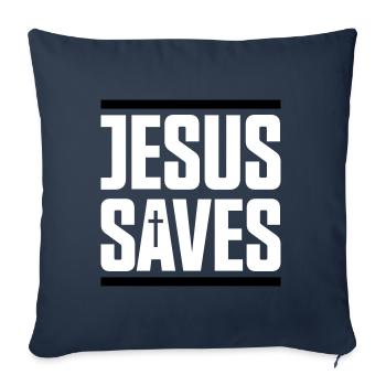 jesus saves - Sofakissenbezug 45 x 45 cm - Navy - Vorne