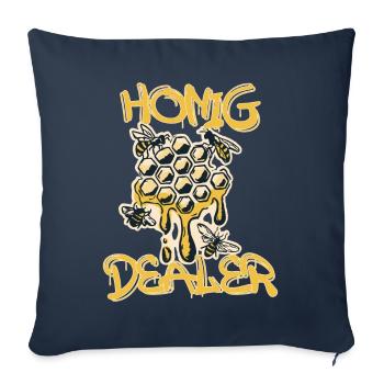 Honey Dealer - Sofa pillowcase 17,3'' x 17,3'' (45 x 45 cm) - navy - Front