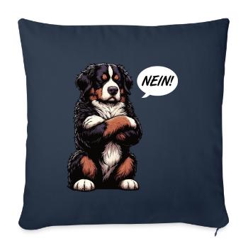 Nein Berner Sennenhund Sennenhunde Sennen Besitzer - Sofakissenbezug 45 x 45 cm - Navy - Vorne