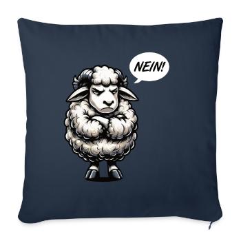 Nein Schaf Schafe Schäfer Schafhalter Schafherde - Sofakissenbezug 45 x 45 cm - Navy - Vorne