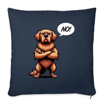 No Golden Retriever Goldie Goldiebesitzer Goldies - Sofakissenbezug 45 x 45 cm - Navy - Vorne