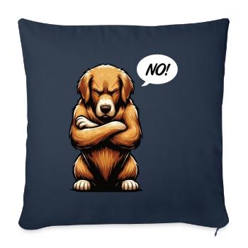 No Golden Retriever Goldie Goldiebesitzer Goldies - Sofakissenbezug 45 x 45 cm - Navy - Vorne