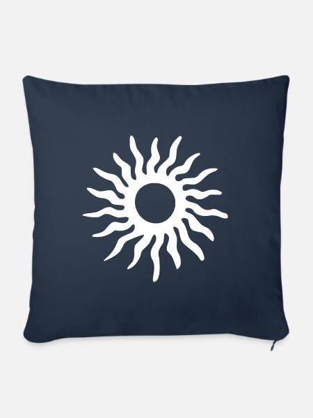 Tribal Stern Sonne - Sofakissenbezug 45 x 45 cm - Navy