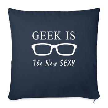 Geek is the new sexy - Sofa pillowcase 17,3'' x 17,3'' (45 x 45 cm) - navy - Front