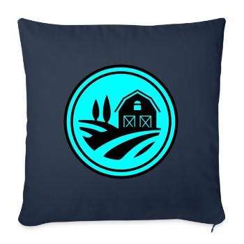 Farm Harvest Circle - Sofa pillowcase 17,3'' x 17,3'' (45 x 45 cm) - navy - Front