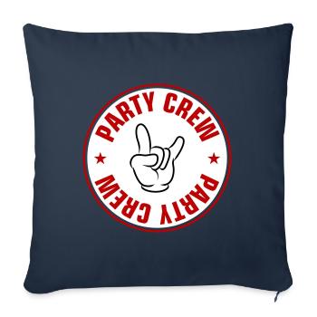 Party Team - Sofa pillowcase 17,3'' x 17,3'' (45 x 45 cm) - navy - Front