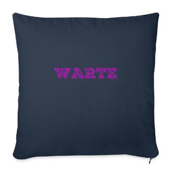 mach nicht weiter - Sofakissenbezug 45 x 45 cm - Navy - Vorne