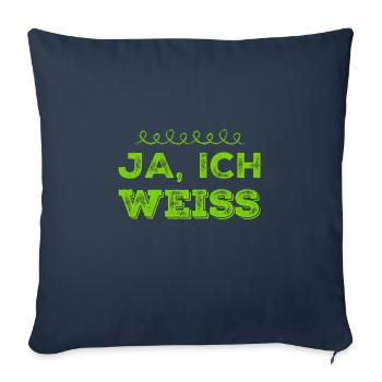 ist mir klar - Sofakissenbezug 45 x 45 cm - Navy - Vorne