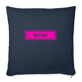 vielleicht später - Sofakissenbezug 45 x 45 cm - Navy - Vorne