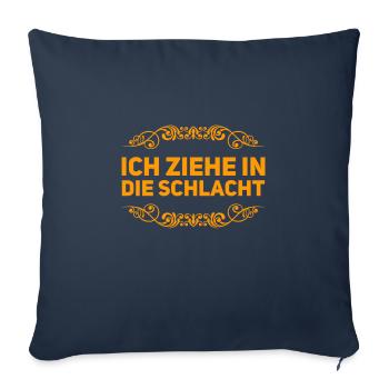 in die Schlacht ziehen - Sofakissenbezug 45 x 45 cm - Navy - Vorne