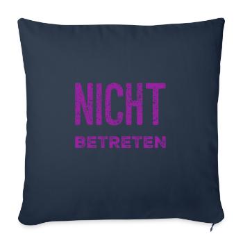du darfst nicht rein - Sofakissenbezug 45 x 45 cm - Navy - Vorne