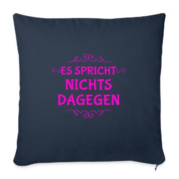 geht klar - Sofakissenbezug 45 x 45 cm - Navy - Vorne