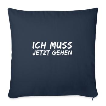 ich kratz die Kurve - Sofakissenbezug 45 x 45 cm - Navy - Vorne