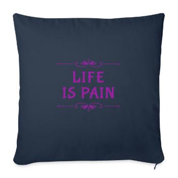 I'm torturing myself - Sofa pillowcase 17,3'' x 17,3'' (45 x 45 cm) - navy - Front