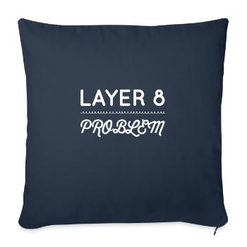 Je suis un problème de couche 8 - Housse de coussin décorative 45 x 45 cm - bleu marine - Devant