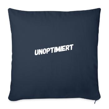 I'm optimizing myself - Sofa pillowcase 17,3'' x 17,3'' (45 x 45 cm) - navy - Front