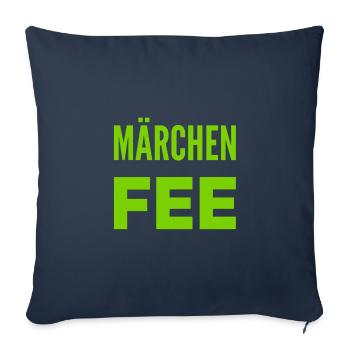 In front of you stands a fairy tale - Sofa pillowcase 17,3'' x 17,3'' (45 x 45 cm) - navy - Front