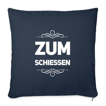 That's laughable - Sofa pillowcase 17,3'' x 17,3'' (45 x 45 cm) - navy - Front
