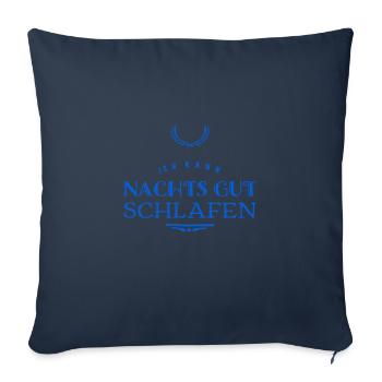 I sleep very well - Sofa pillowcase 17,3'' x 17,3'' (45 x 45 cm) - navy - Front