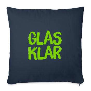 das ist sowas von klar - Sofakissenbezug 45 x 45 cm - Navy - Vorne