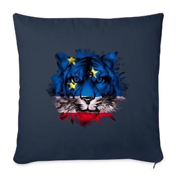 Gagauzia - Housse de coussin décorative 45 x 45 cm - bleu marine - Devant