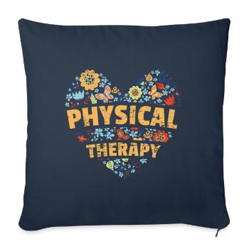 Physiotherapy - Sofa pillowcase 17,3'' x 17,3'' (45 x 45 cm) - navy - Front
