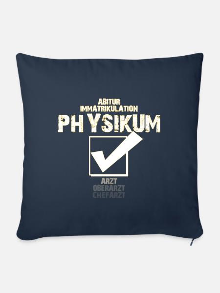 Physikum geschafft Geschenk - Sofakissenbezug 45 x 45 cm - Navy