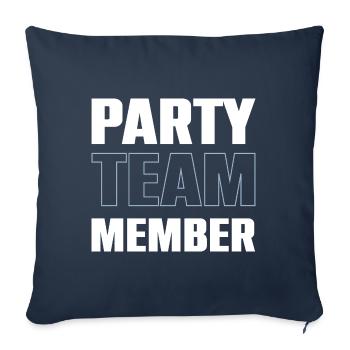Party Team - Sofa pillowcase 17,3'' x 17,3'' (45 x 45 cm) - navy - Front