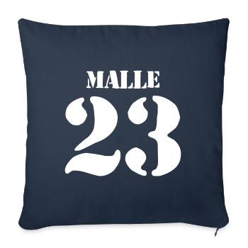 Malle 23 - Sofa pillowcase 17,3'' x 17,3'' (45 x 45 cm) - navy - Front