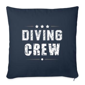 Diving Crew - Sofa pillowcase 17,3'' x 17,3'' (45 x 45 cm) - navy - Front