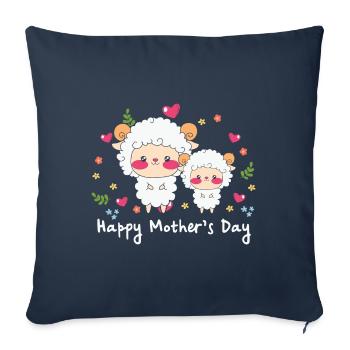 happy Mothersday - Sofa pillowcase 17,3'' x 17,3'' (45 x 45 cm) - navy - Front