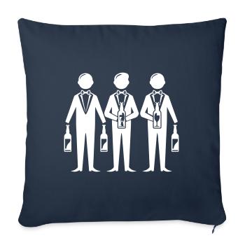 Enterrement de vie de garçon Crew Enterrement de vie de garçon - Housse de coussin décorative 45 x 45 cm - bleu marine - Devant