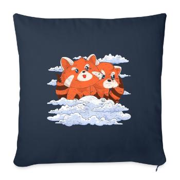Chinesisches Tier Geschenk Wolken Roter Panda - Sofakissenbezug 45 x 45 cm - Navy - Vorne