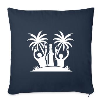 Island Party Celebrate Beer - Sofa pillowcase 17,3'' x 17,3'' (45 x 45 cm) - navy - Front