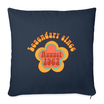 Legendary since August 1967 Birthday Retro - Sofa pillowcase 17,3'' x 17,3'' (45 x 45 cm) - navy - Front