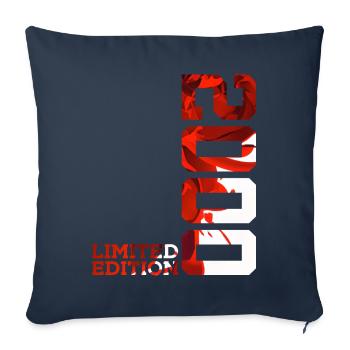 26E ANNIVERSAIRE 26 ANS ÉDITION LIMITÉE 2000 - Housse de coussin décorative 45 x 45 cm - bleu marine - Devant