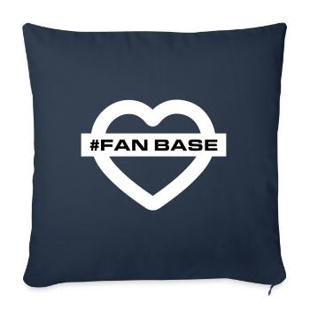 Fan Base Heart Love - Sofa pillowcase 17,3'' x 17,3'' (45 x 45 cm) - navy - Front