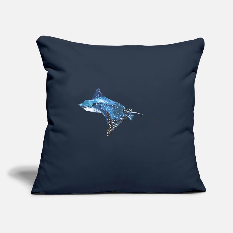Rays, eagle rays, fish, sea creatures Sofa pillowcase 17,3'' x 17,3'' (45 x 45 cm)