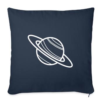 Jupiter | Espace, Jeu, Bande Dessinée, OVNI, Cinéma - Housse de coussin décorative 45 x 45 cm - bleu marine - Devant