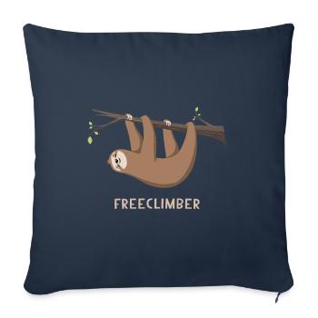 Faultier Sloth Fremclimber - Sofakissenbezug 45 x 45 cm - Navy - Vorne