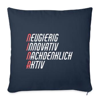 Nina - Sofakissenbezug 45 x 45 cm - Navy - Vorne
